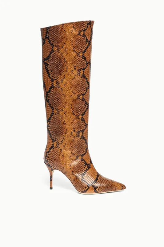 SEBASTIAN HIGH HEEL BOOT | SNAKE sold by STAUD