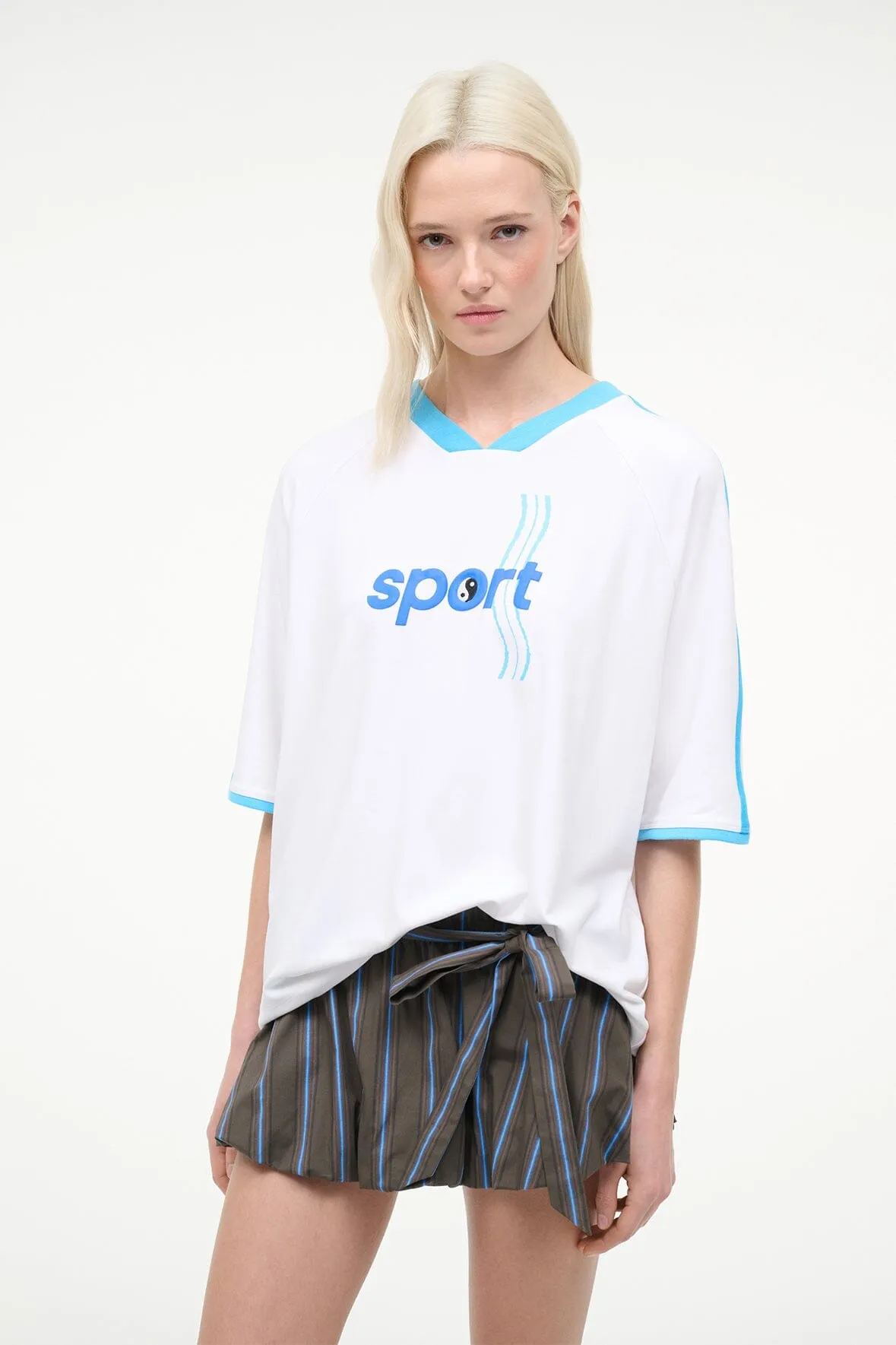 AXIS TOP | WHITE sold by STAUD