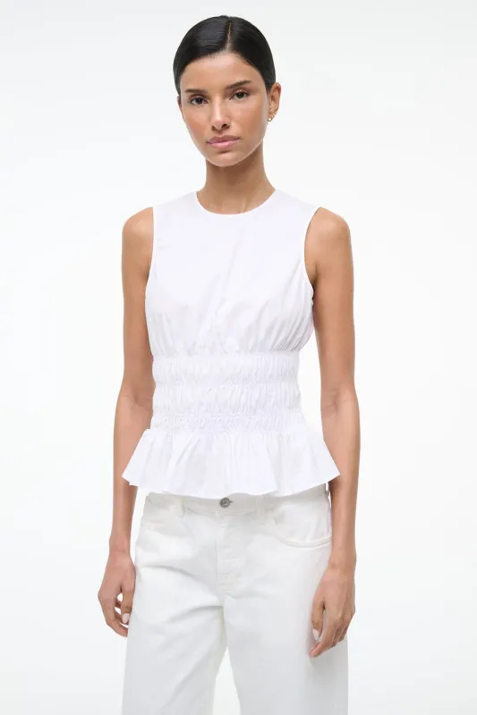 CULVER TOP | WHITE made by STAUD