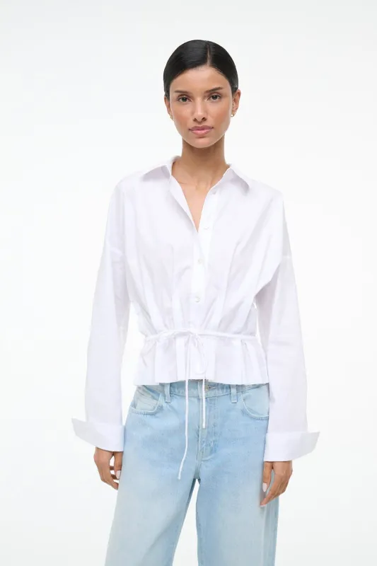 PRIMROSE SHIRT | WHITE made by STAUD