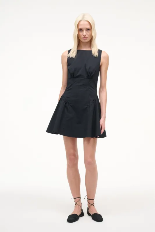 GWEN MINI DRESS | BLACK sold by STAUD