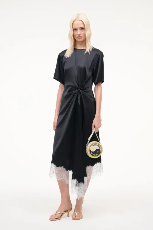 SONOMA SILK DRESS | BLACK made by STAUD