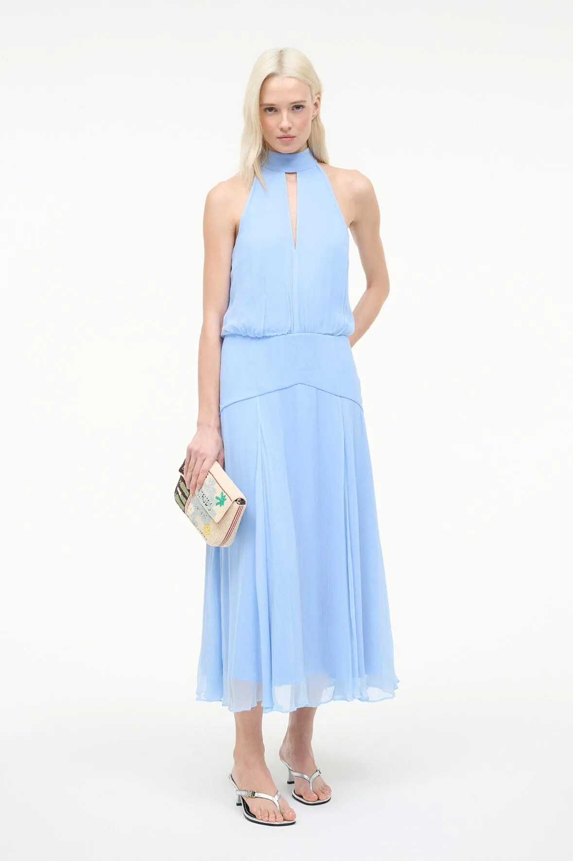 CAMRYN DRESS | CLEAR BLUE sold by STAUD