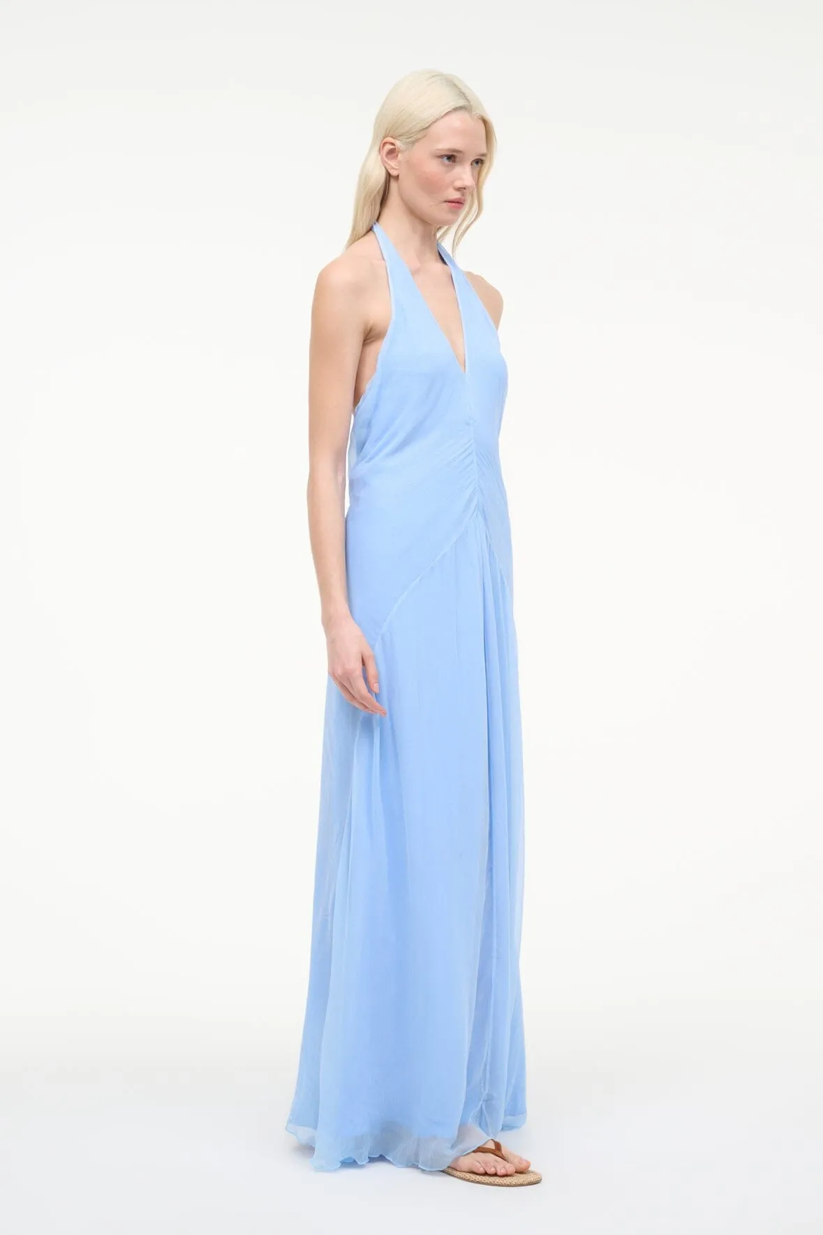 LUMA DRESS | CLEAR BLUE sold by STAUD product image thumbnail 4