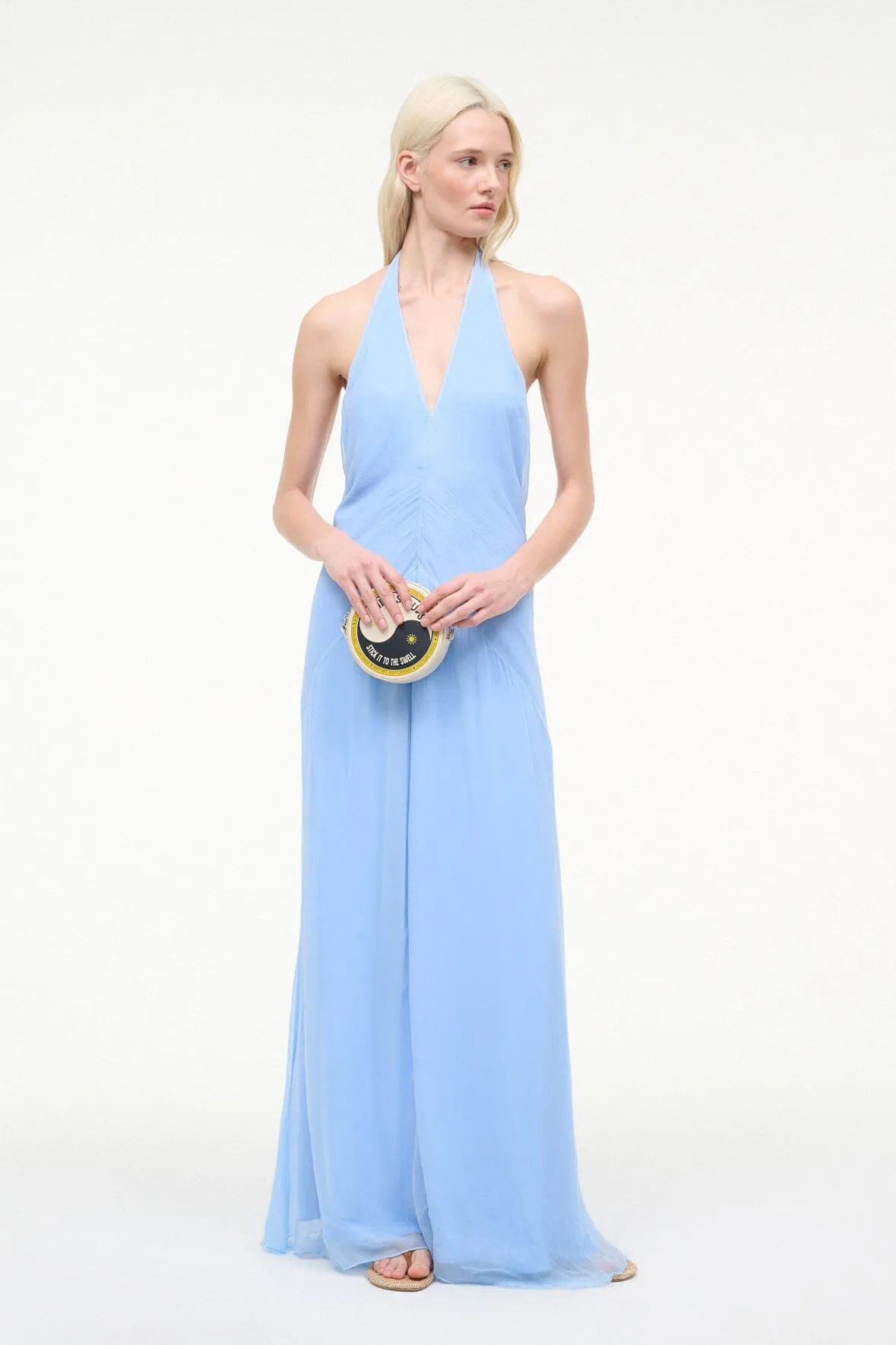 LUMA DRESS | CLEAR BLUE sold by STAUD product image thumbnail 5