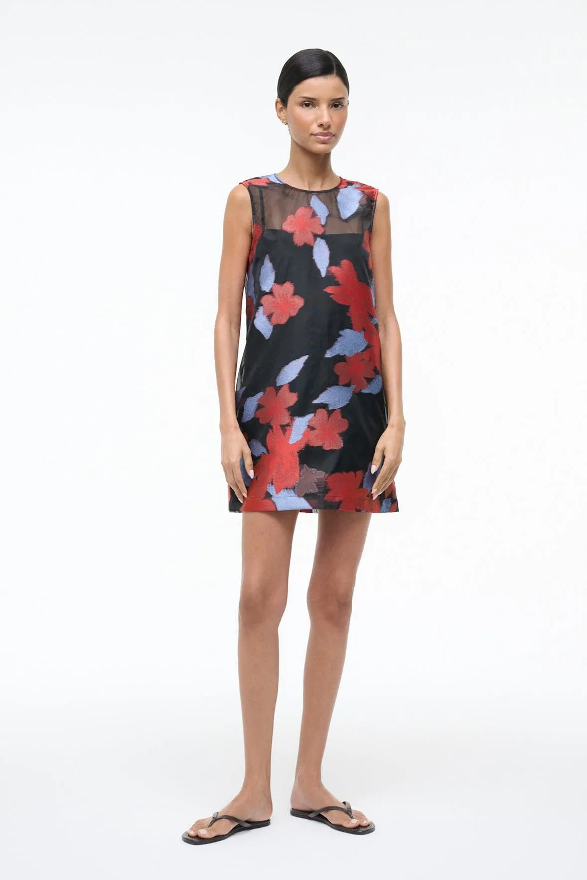 BREA DRESS | NIGHT GARDEN sold by STAUD