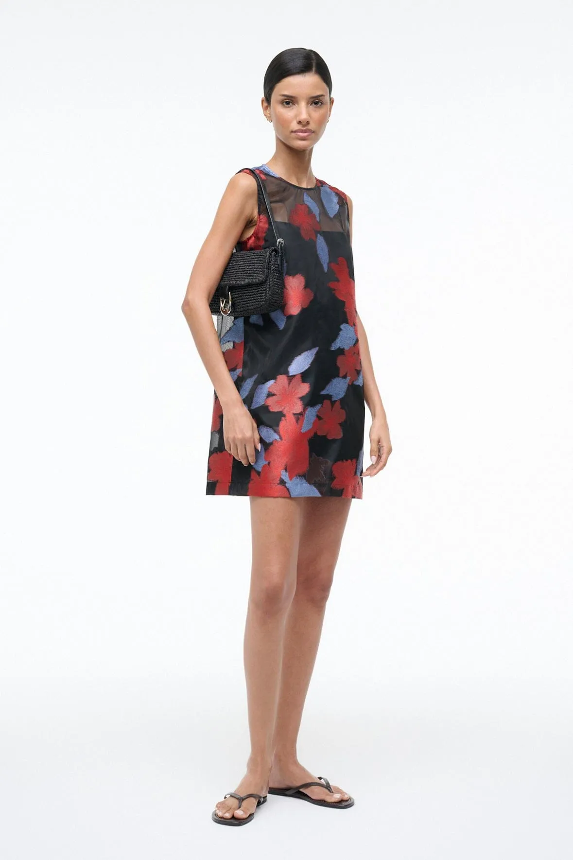 BREA DRESS | NIGHT GARDEN sold by STAUD product image thumbnail 5
