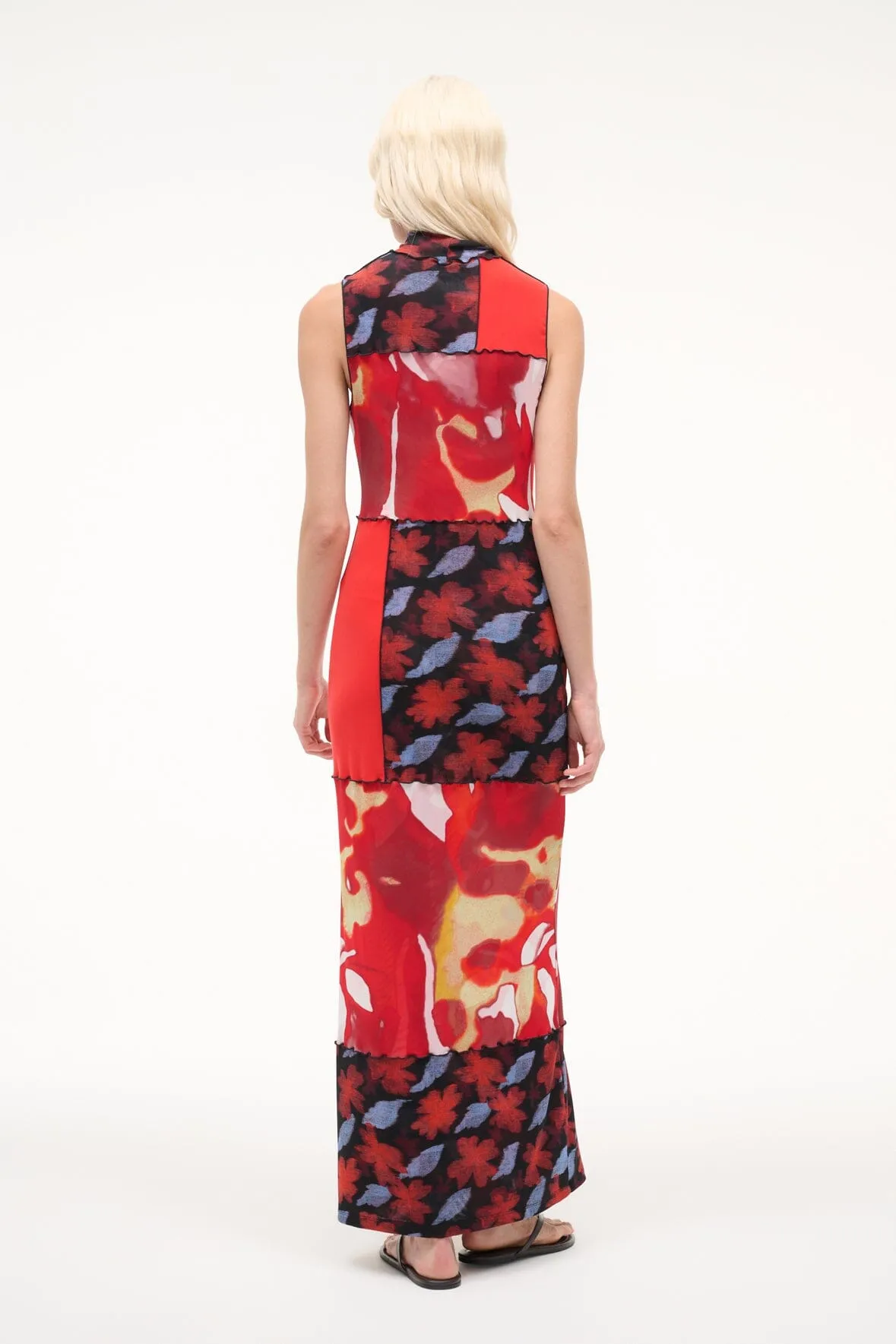 RUBY DRESS | RED ZONE MULTI sold by STAUD product image thumbnail 4