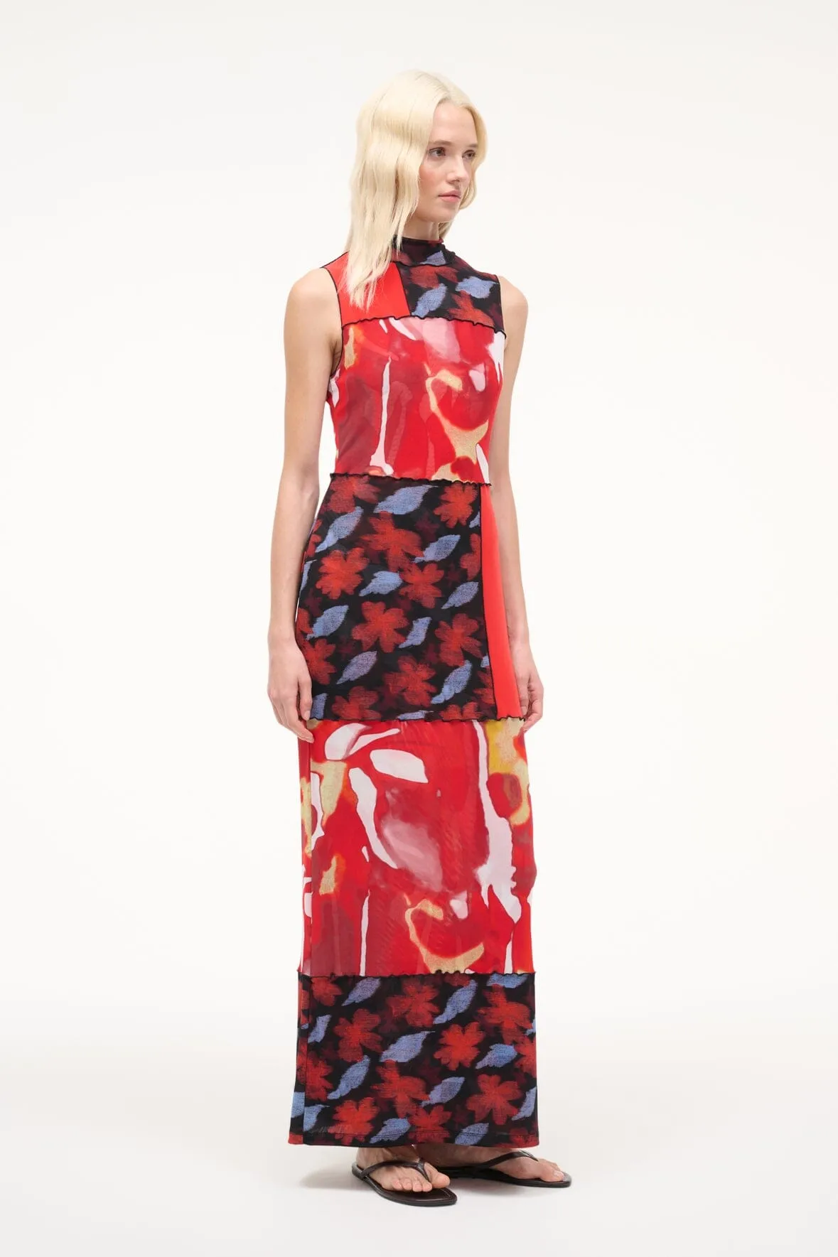 RUBY DRESS | RED ZONE MULTI sold by STAUD product image thumbnail 3