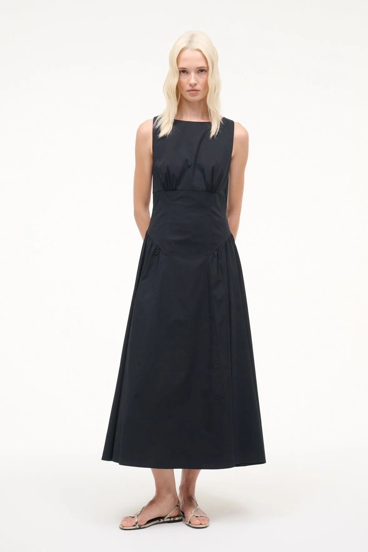 GWEN DRESS | BLACK sold by STAUD
