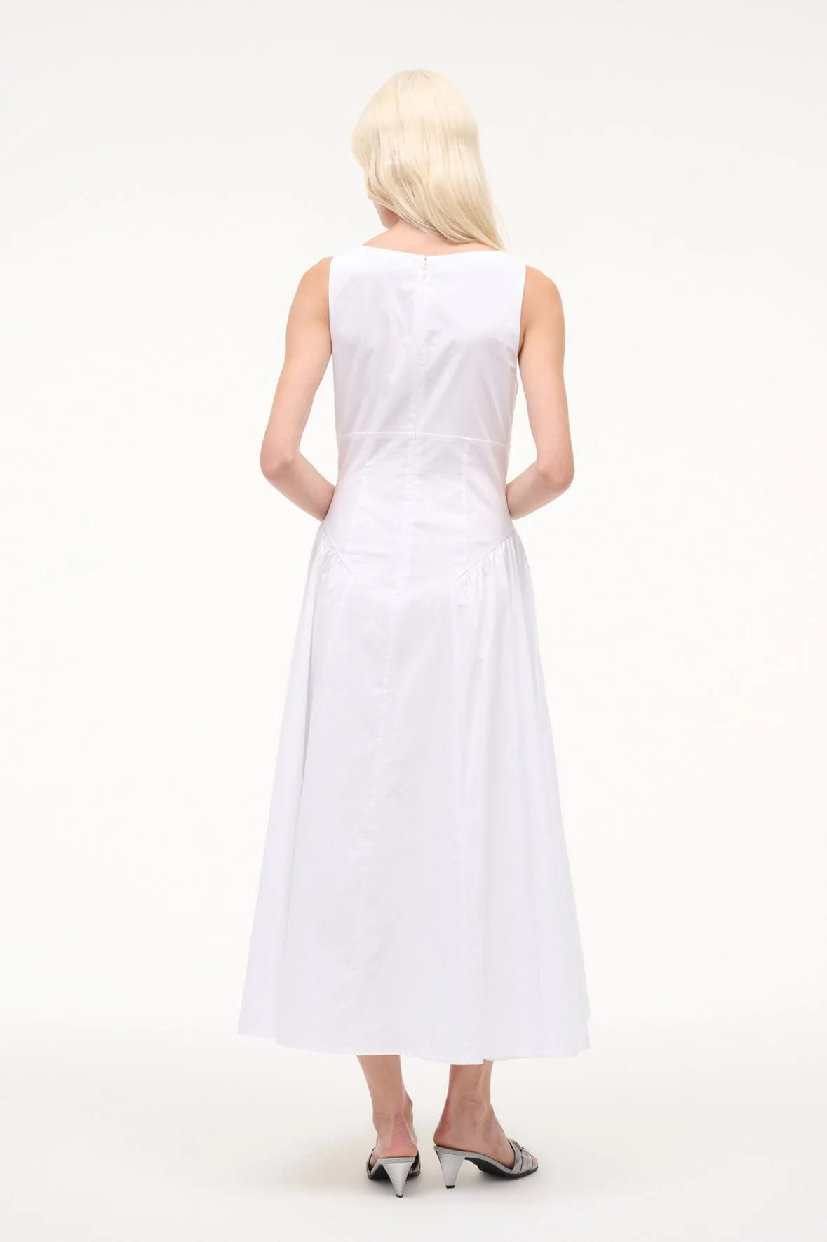 GWEN DRESS | WHITE sold by STAUD product image thumbnail 4