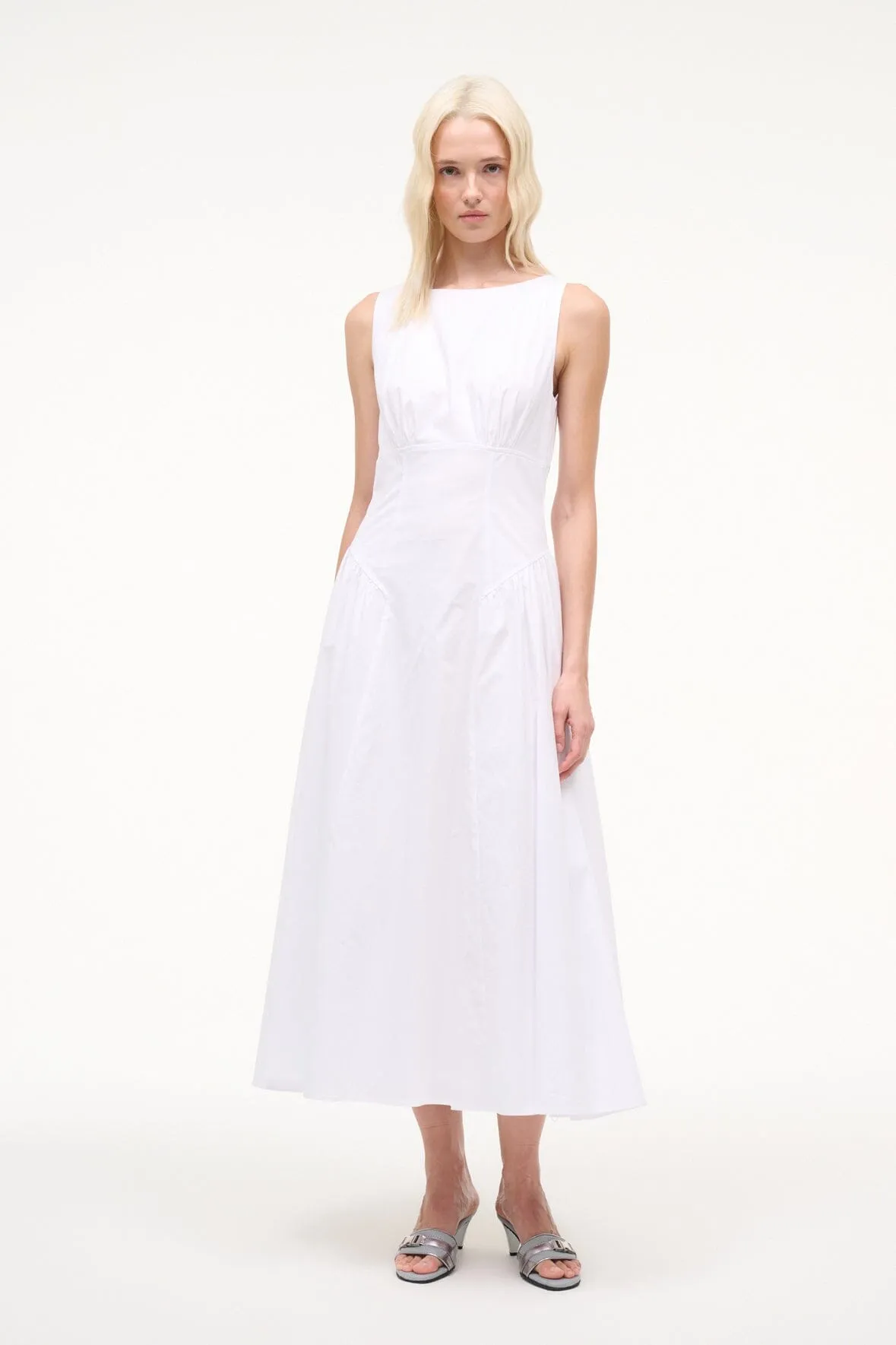 GWEN DRESS | WHITE sold by STAUD