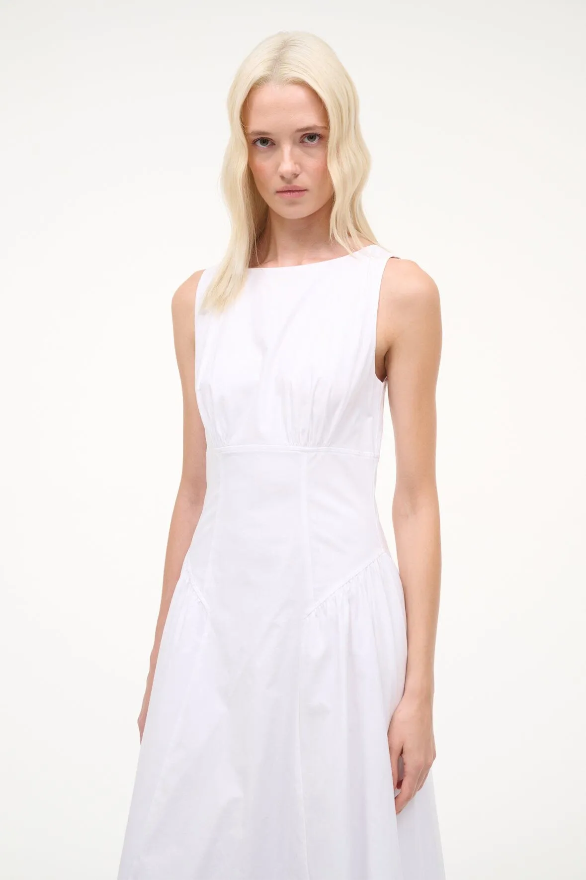 GWEN DRESS | WHITE sold by STAUD product image thumbnail 3