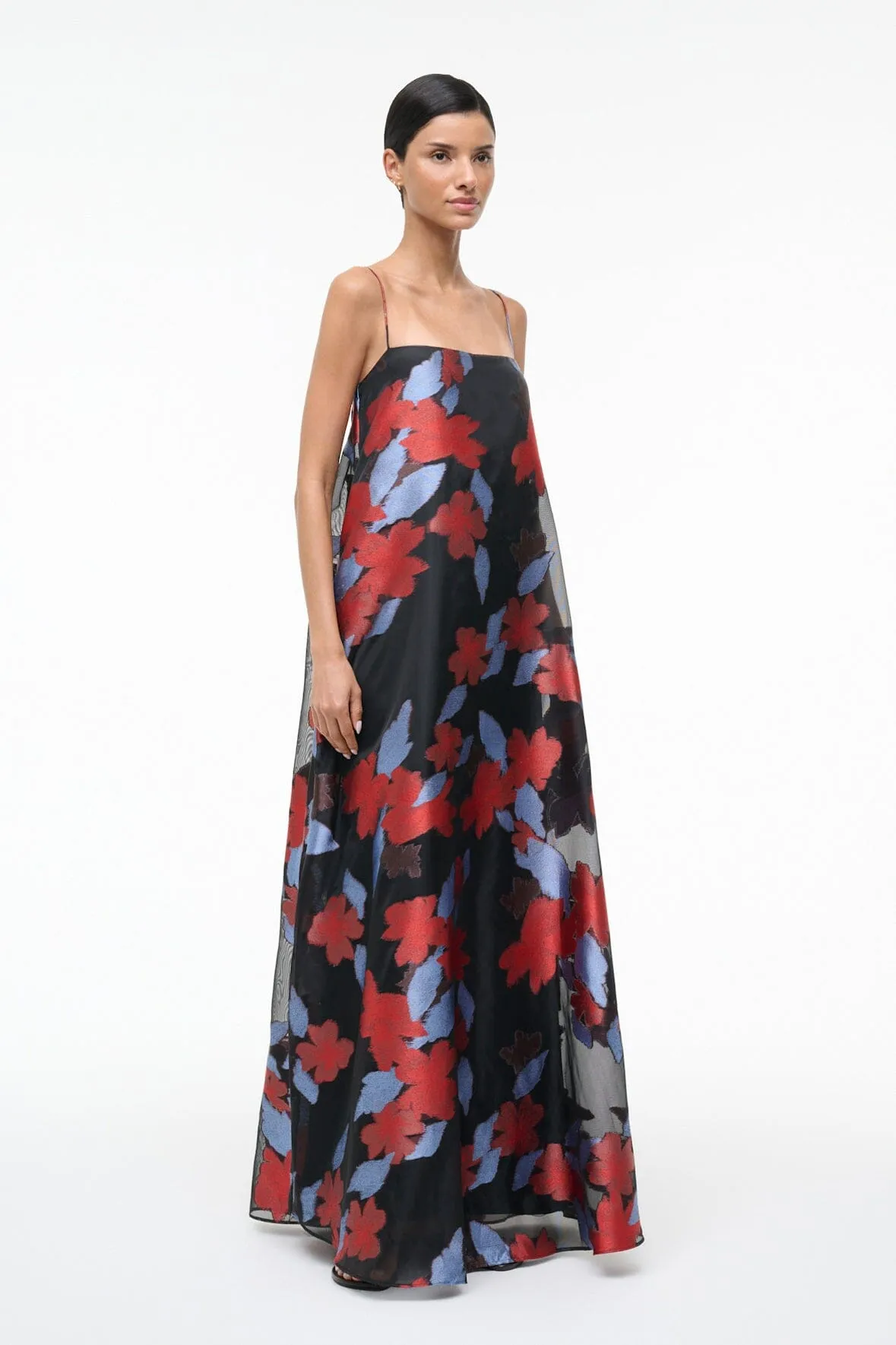 DELFINA DRESS | NIGHT GARDEN sold by STAUD product image thumbnail 3