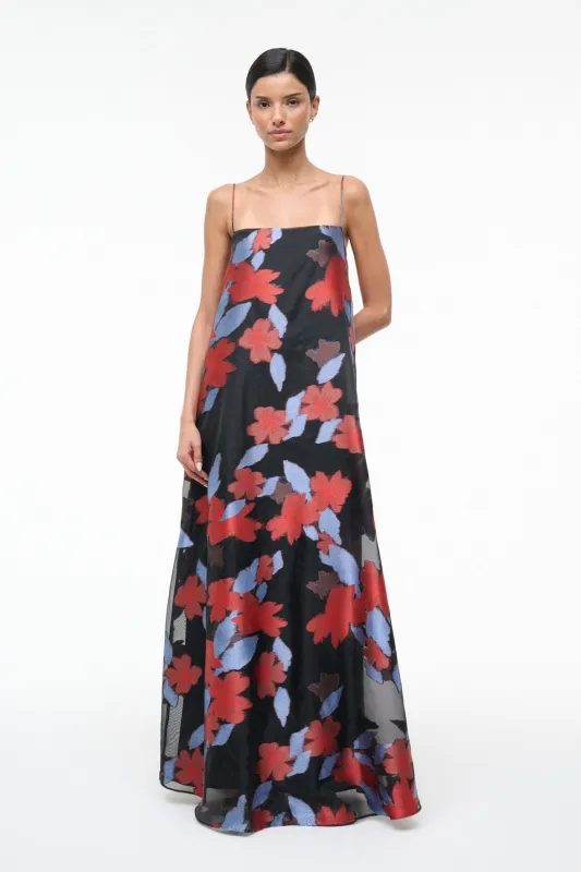 DELFINA DRESS | NIGHT GARDEN sold by STAUD
