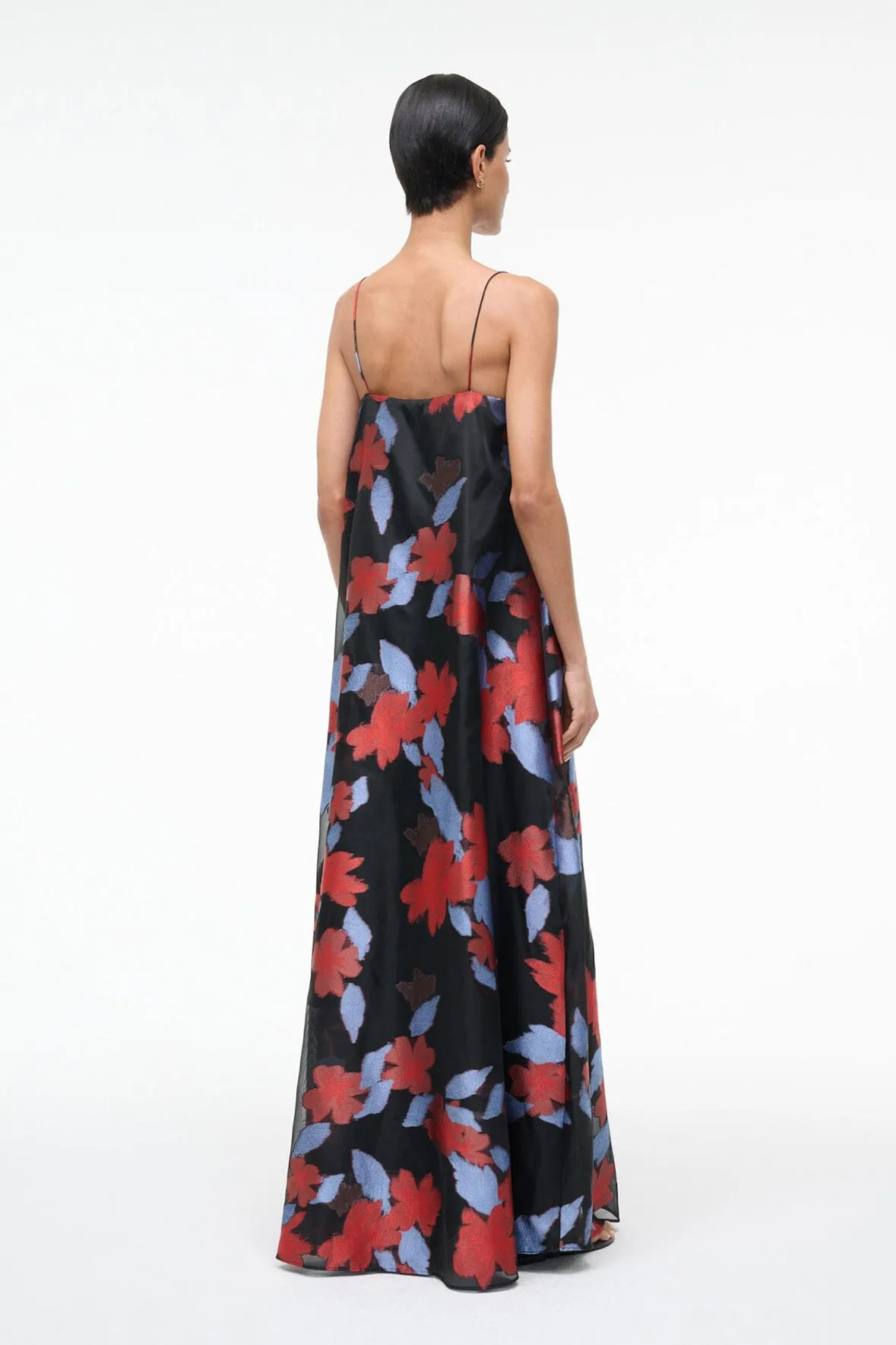 DELFINA DRESS | NIGHT GARDEN sold by STAUD product image thumbnail 4