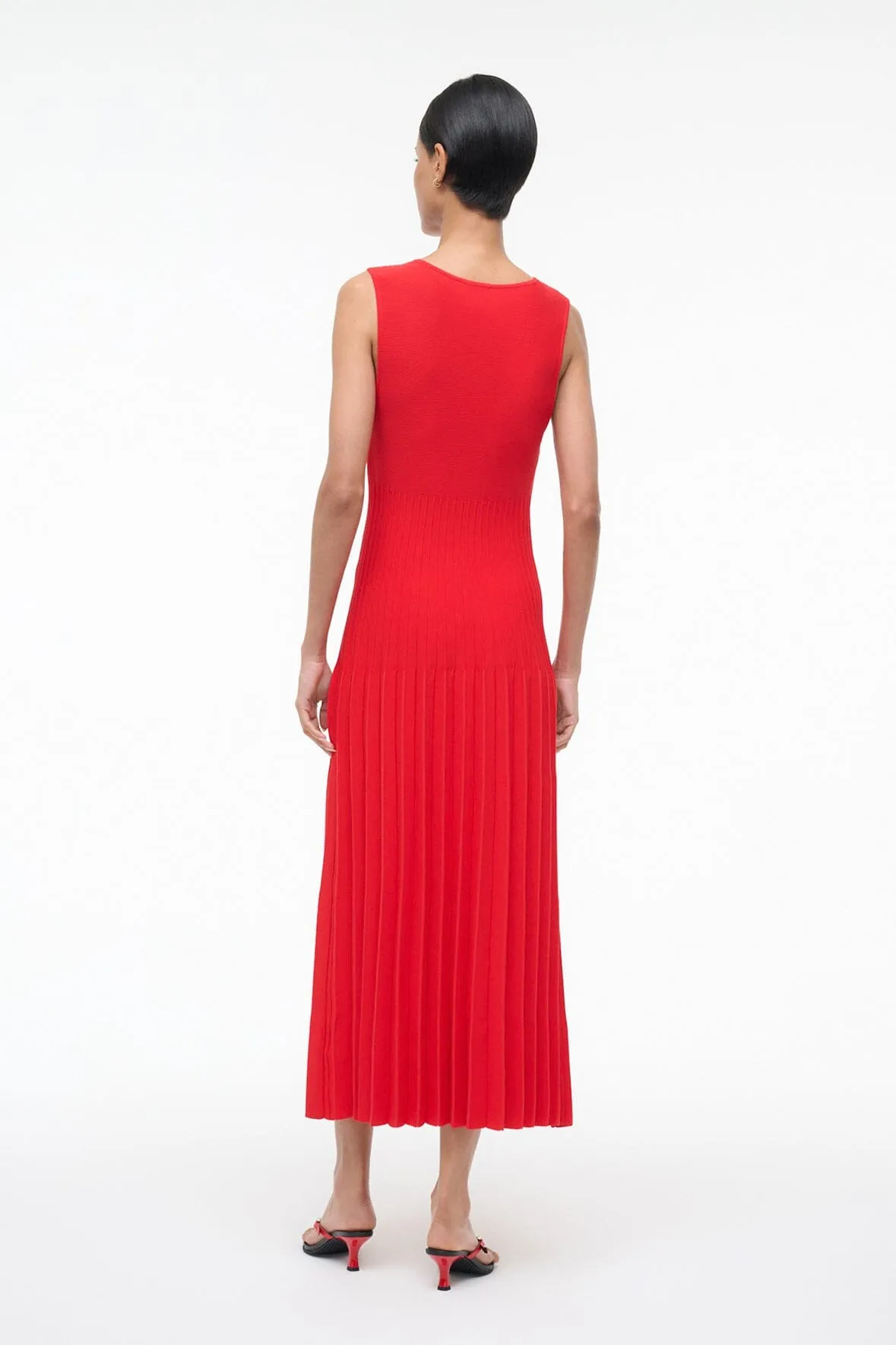 ELYSE DRESS | RED ROSE sold by STAUD product image thumbnail 3