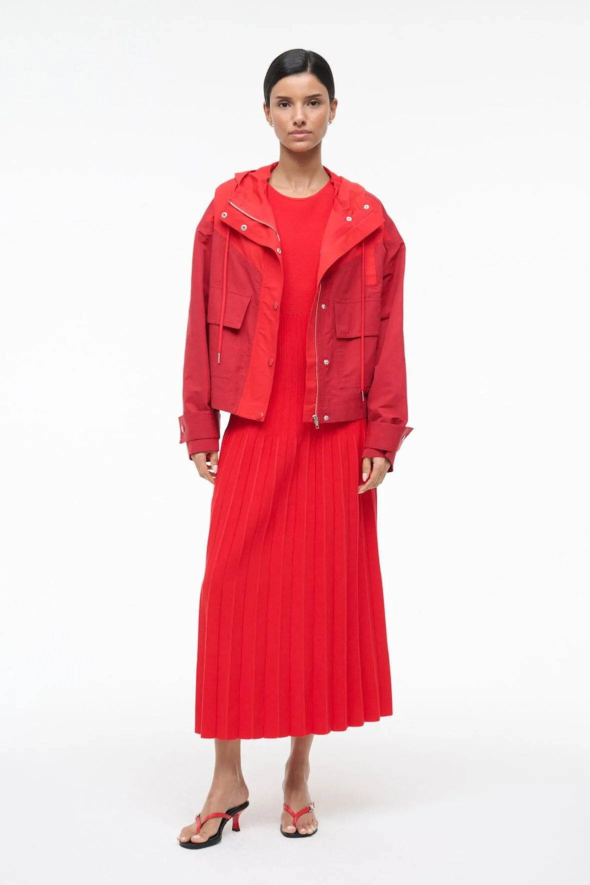 ELYSE DRESS | RED ROSE sold by STAUD product image thumbnail 5