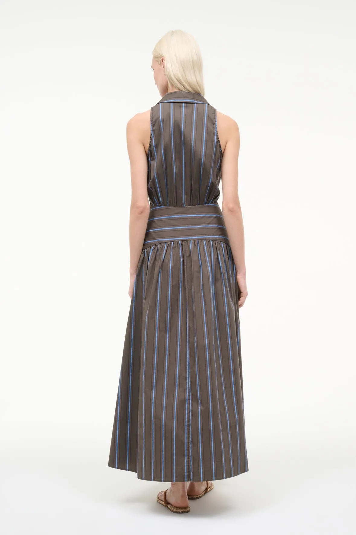 ROMY DRESS | HUNTINGTON STRIPE sold by STAUD product image thumbnail 3