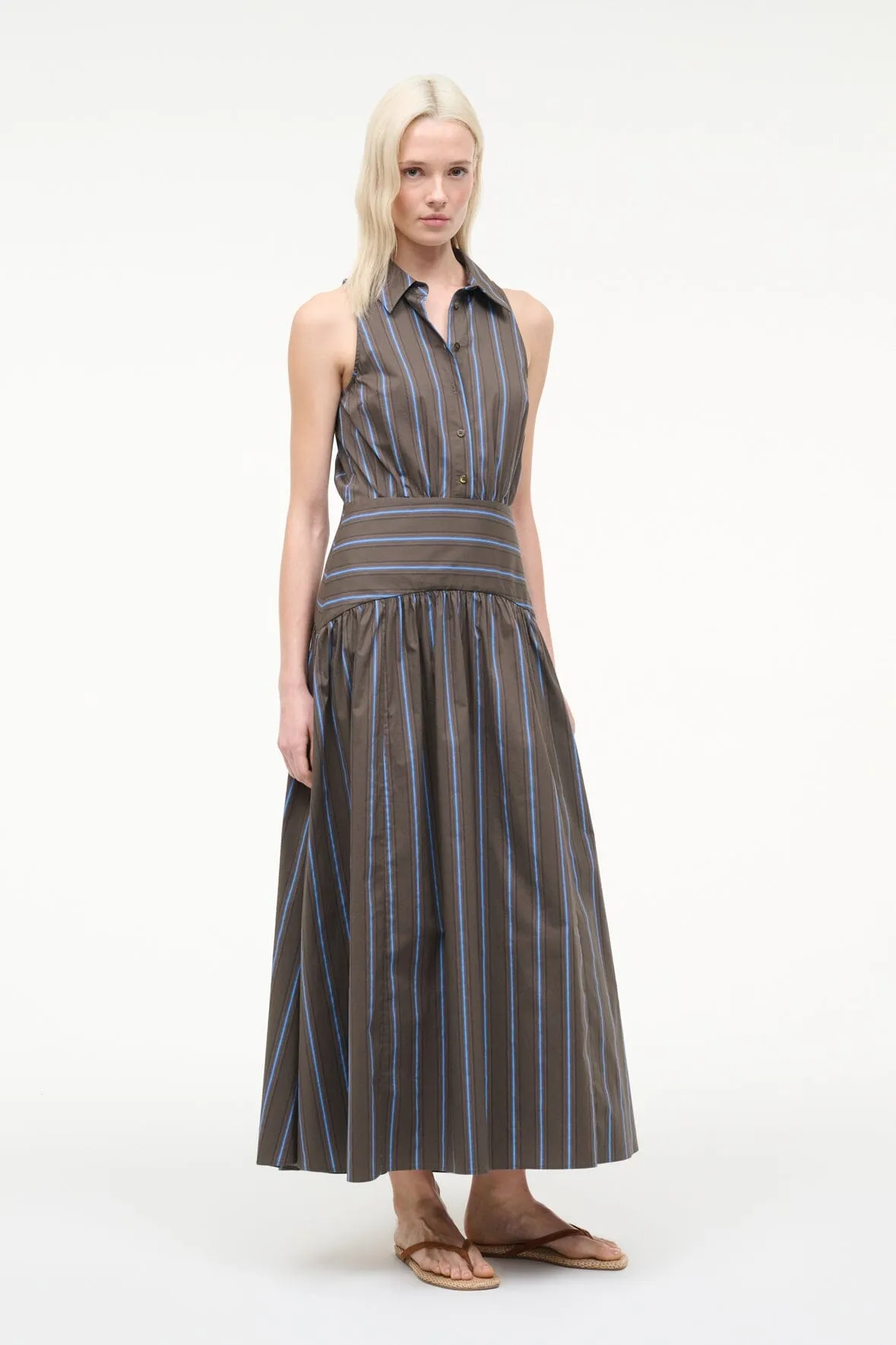 ROMY DRESS | HUNTINGTON STRIPE sold by STAUD product image thumbnail 2