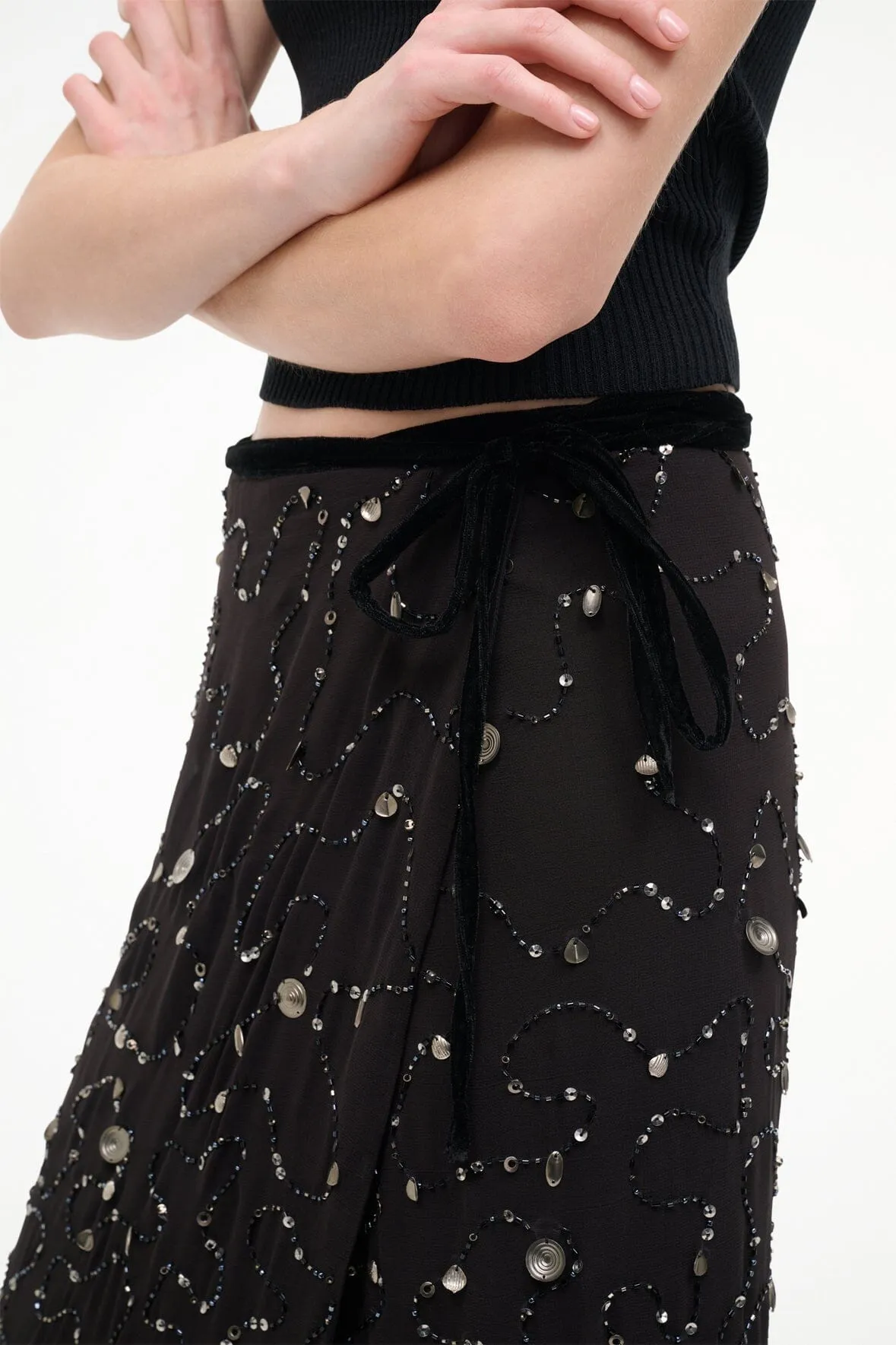 MER SKIRT | COASTAL CHARM sold by STAUD product image thumbnail 4
