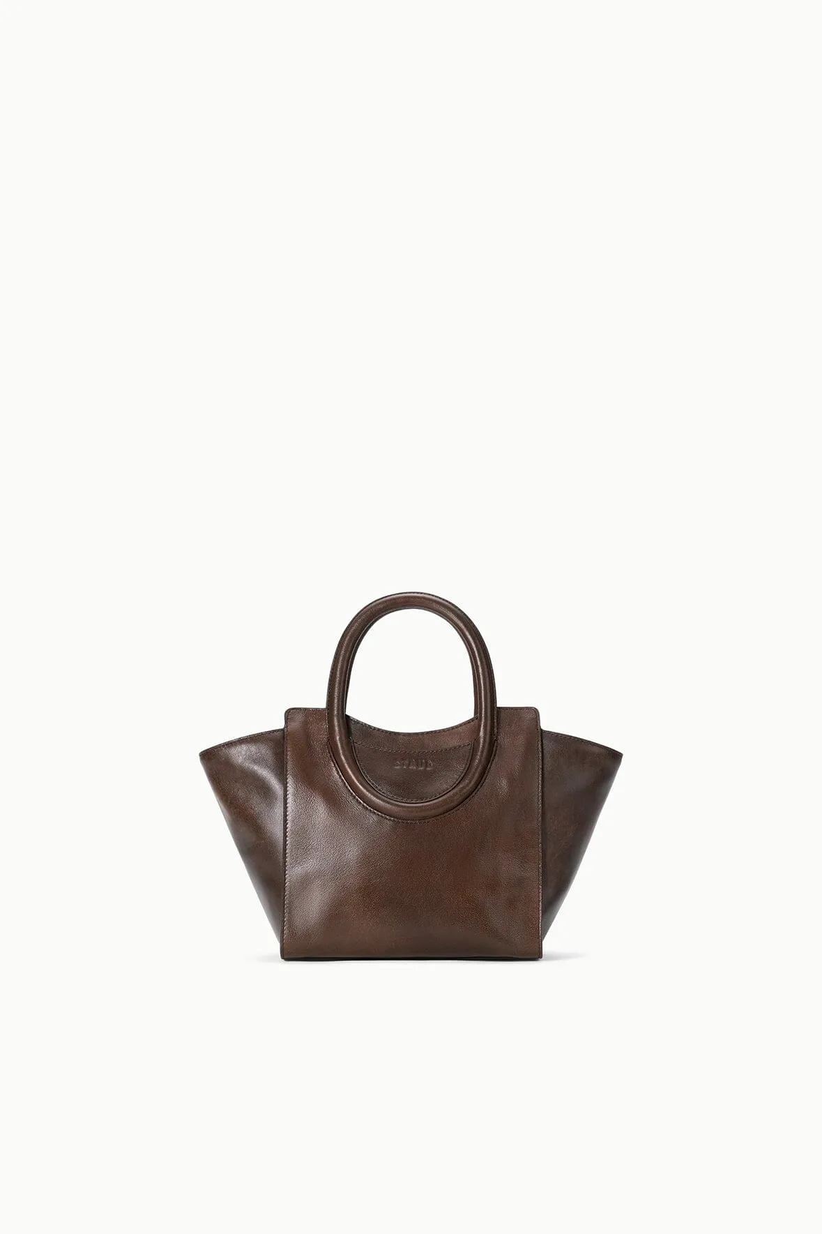 MAUDE MINI TOTE | ESPRESSO DISTRESSED sold by STAUD product image thumbnail 3
