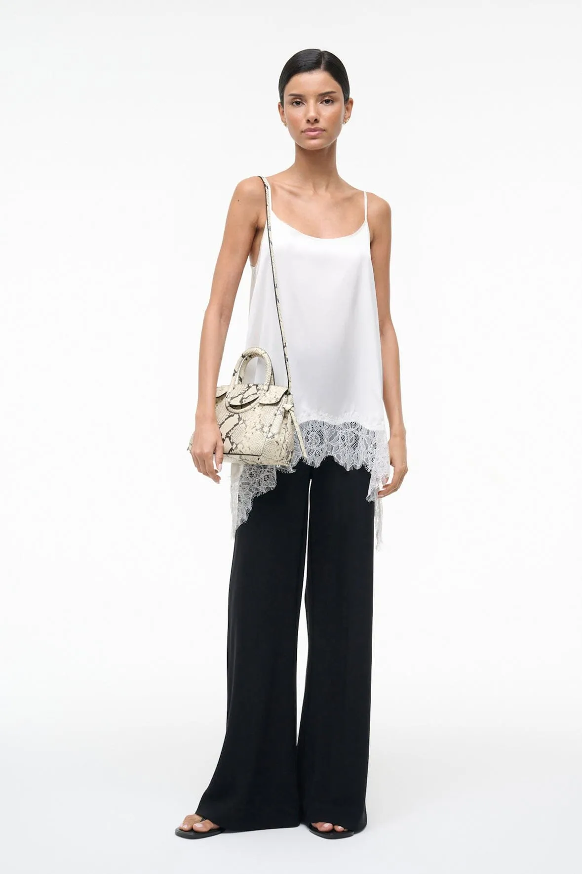 MAUDE MINI CARRYALL | WHITE SNAKE sold by STAUD product image thumbnail 2