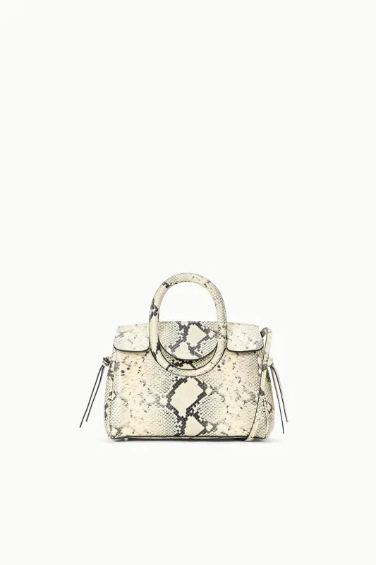 MAUDE MINI CARRYALL | WHITE SNAKE sold by STAUD