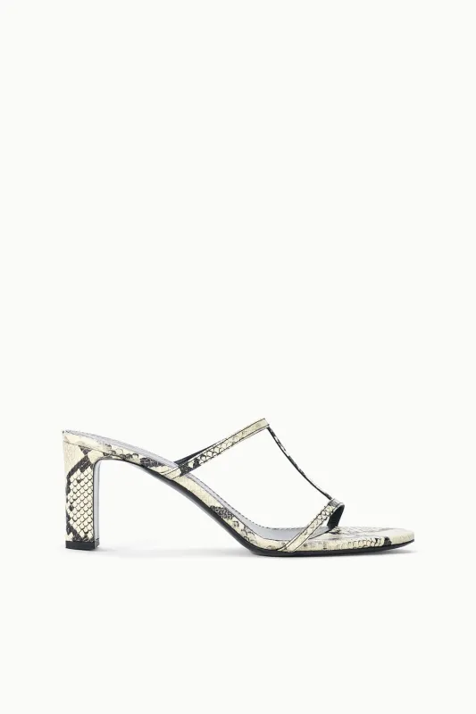TALITA HEEL | WHITE SNAKE sold by STAUD
