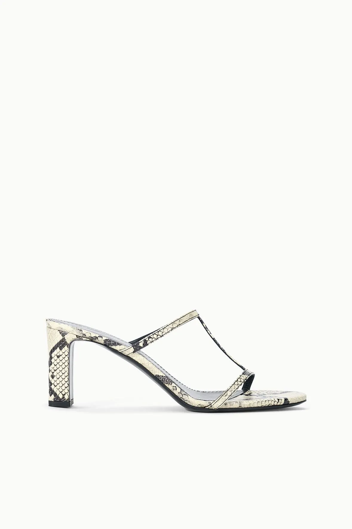 TALITA HEEL | WHITE SNAKE sold by STAUD