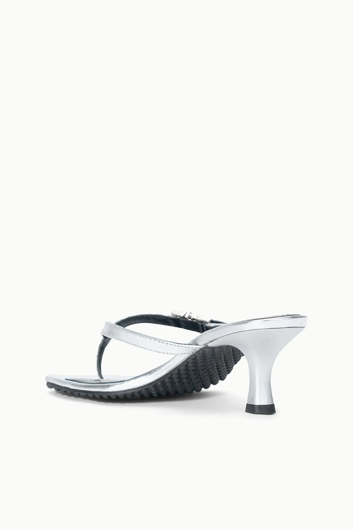 FLYNN KITTEN HEEL | SILVER sold by STAUD product image thumbnail 5