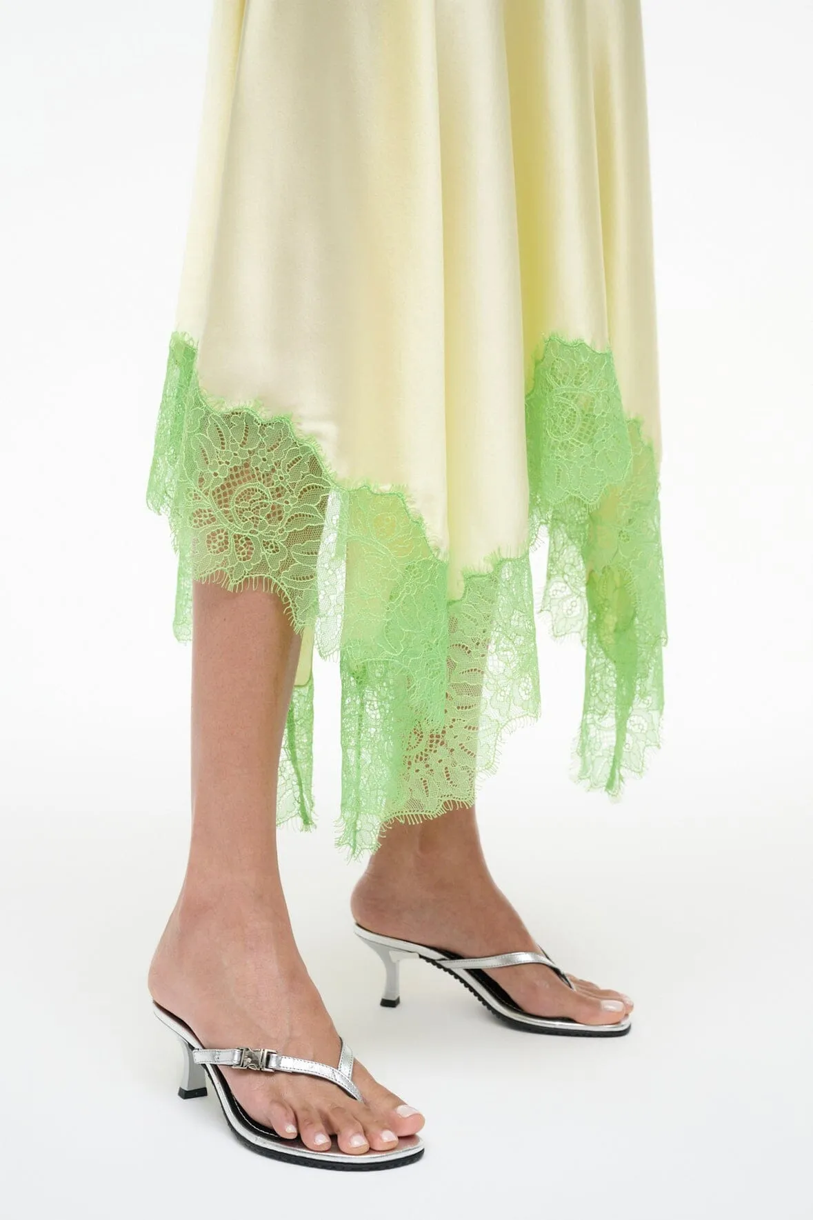 FLYNN KITTEN HEEL | SILVER sold by STAUD product image thumbnail 4