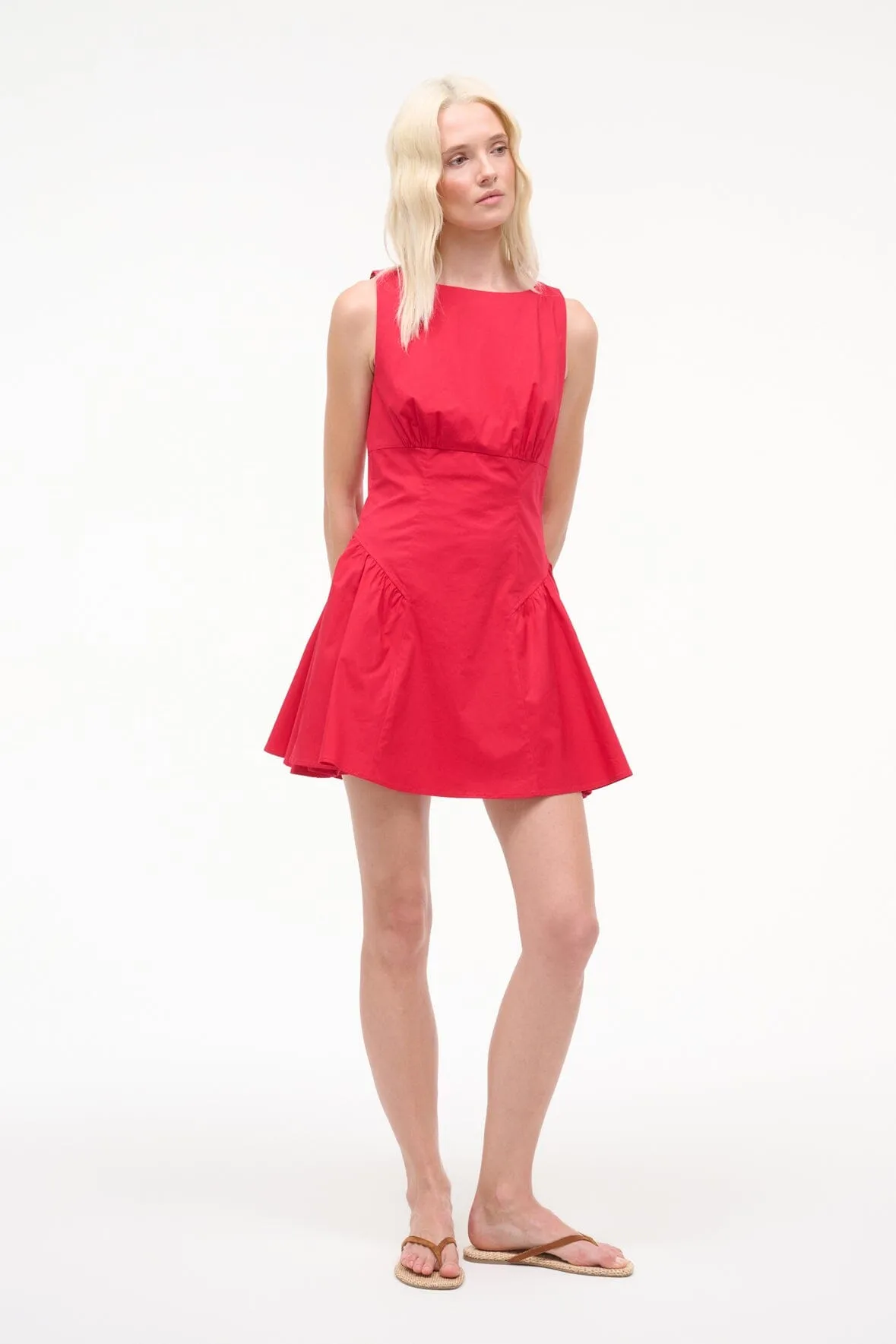 GWEN MINI DRESS | CHERRY sold by STAUD product image thumbnail 3