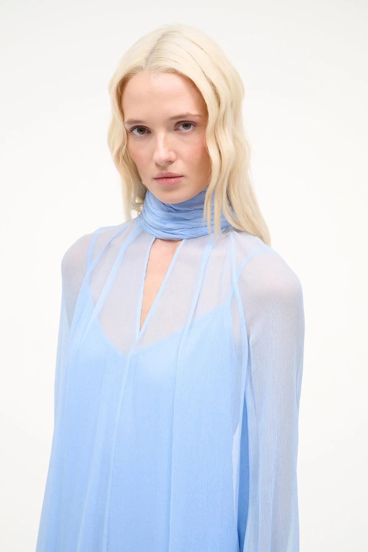 ESTHER MINI DRESS | CLEAR BLUE sold by STAUD product image thumbnail 5