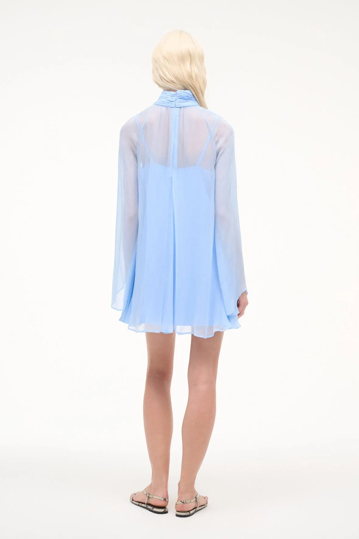 ESTHER MINI DRESS | CLEAR BLUE sold by STAUD product image thumbnail 4