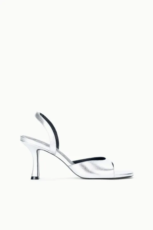 BRIGITTE HEEL | SILVER sold by STAUD