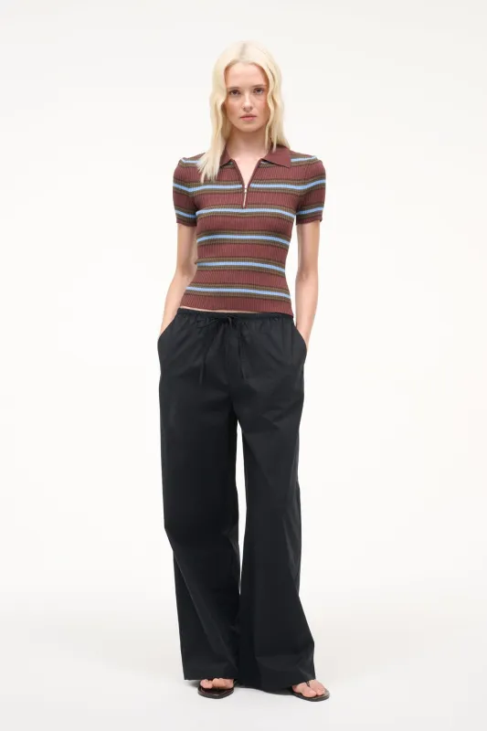 MATEO PANT | BLACK sold by STAUD