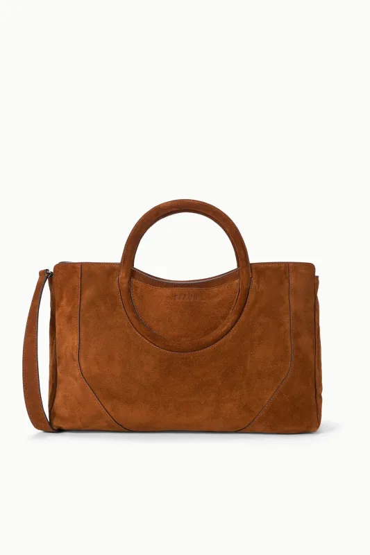 MAUDE SATCHEL | TABAC SUEDE sold by STAUD