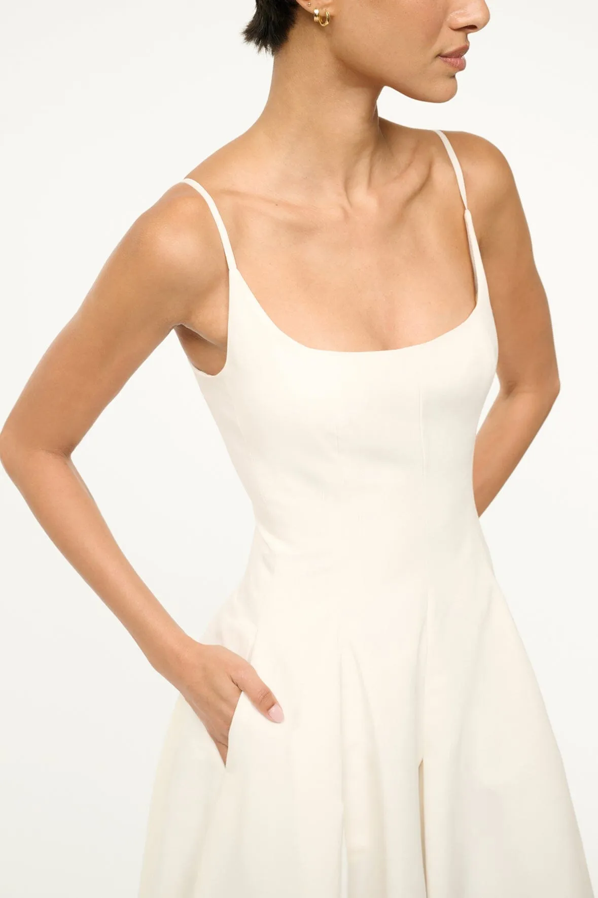 JOY MAXI DRESS | IVORY sold by STAUD product image thumbnail 5