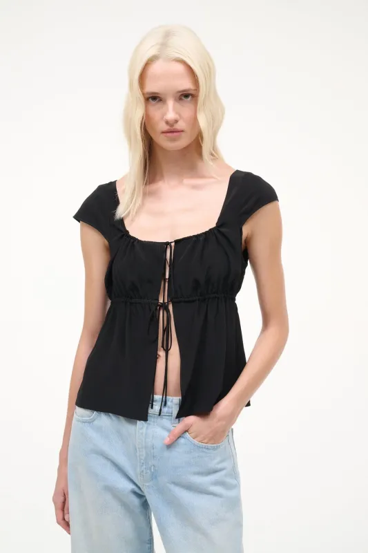 POMONA TOP | BLACK sold by STAUD