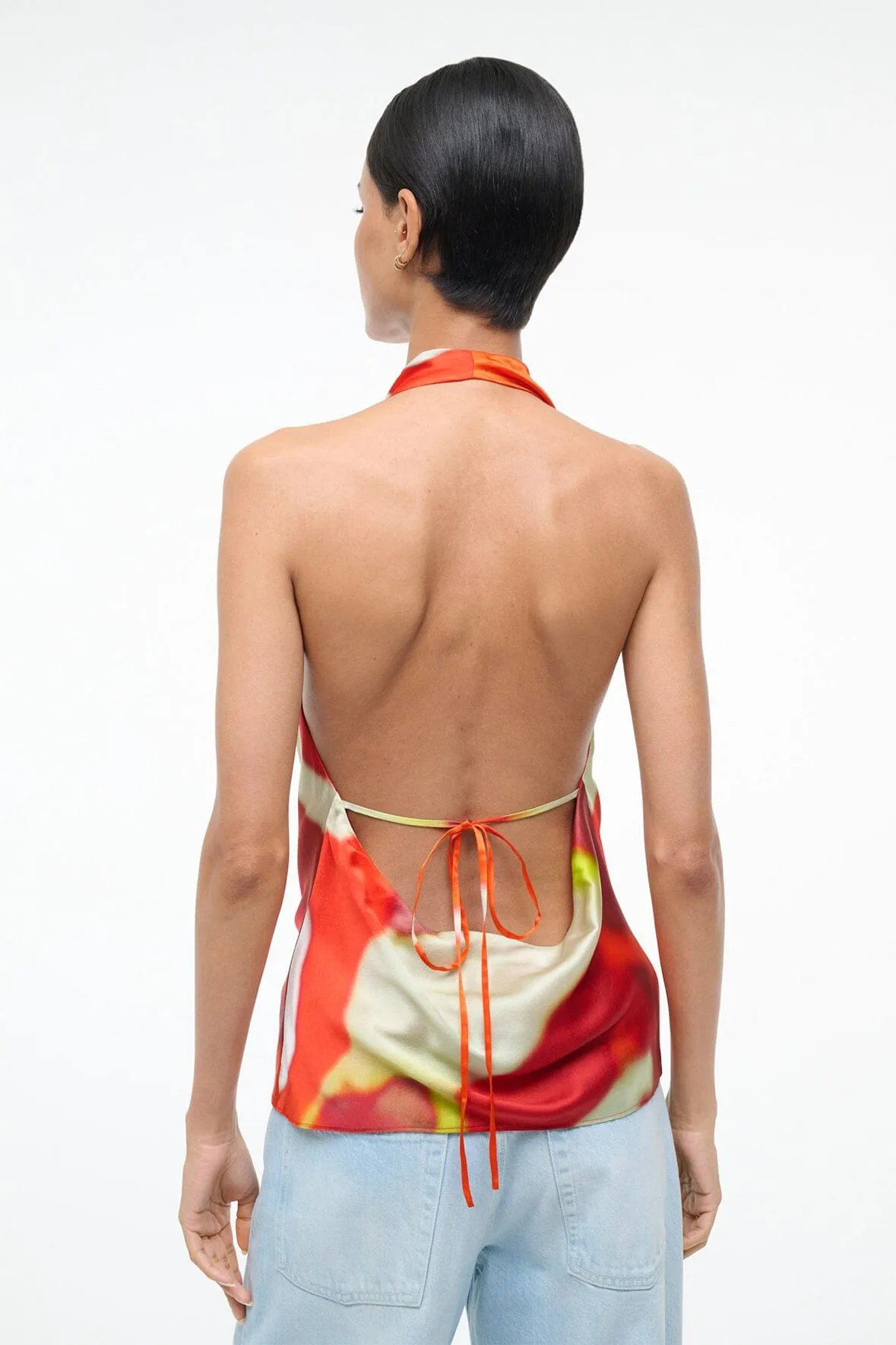 LIORA SILK TOP | RED ZONE sold by STAUD product image thumbnail 3