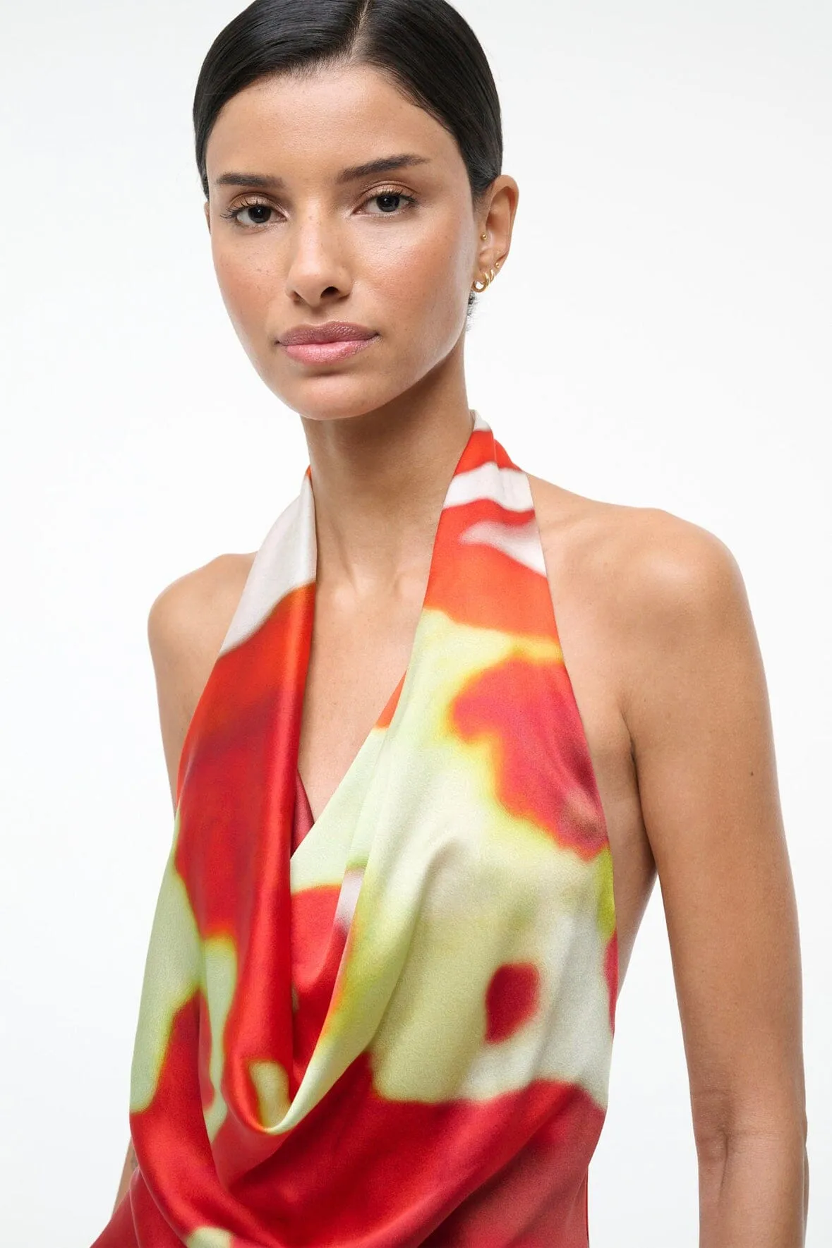 LIORA SILK TOP | RED ZONE sold by STAUD product image thumbnail 4