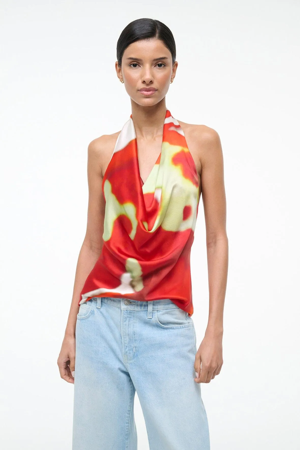 LIORA SILK TOP | RED ZONE sold by STAUD product image thumbnail 2