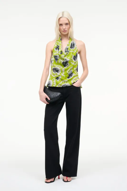 LIORA TOP | PADDLE OUT CHARTREUSE sold by STAUD