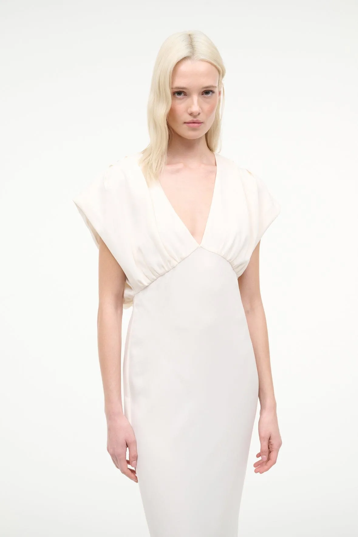CHAR DRESS | IVORY sold by STAUD product image thumbnail 4