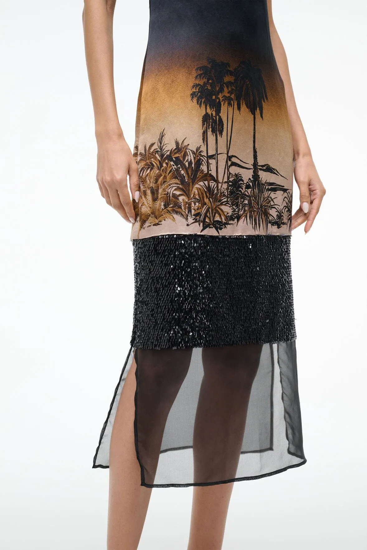 NALU DRESS | CALIFORNIA NIGHTS sold by STAUD product image thumbnail 3