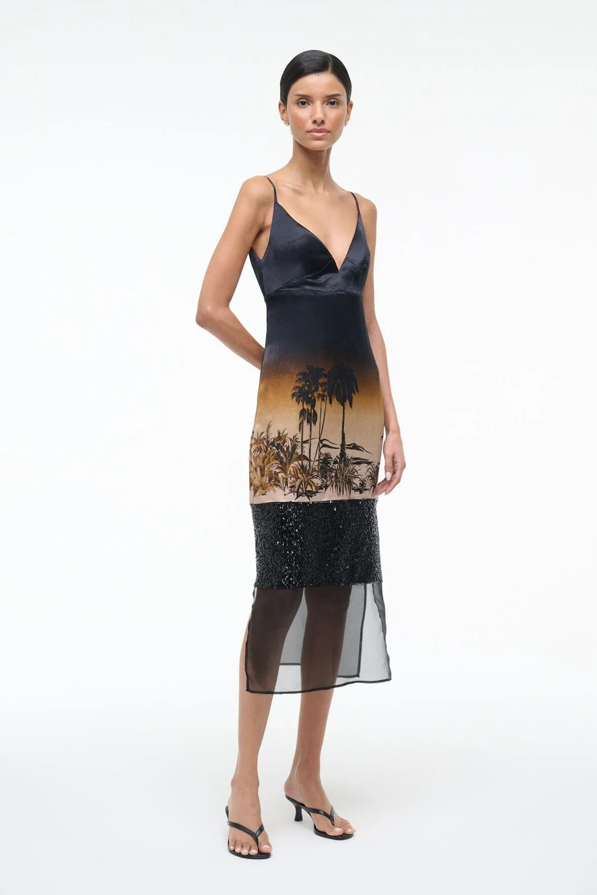 NALU DRESS | CALIFORNIA NIGHTS sold by STAUD product image thumbnail 4