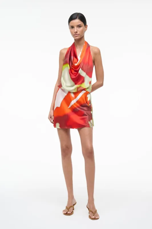 LIORA SILK DRESS | RED ZONE made by STAUD