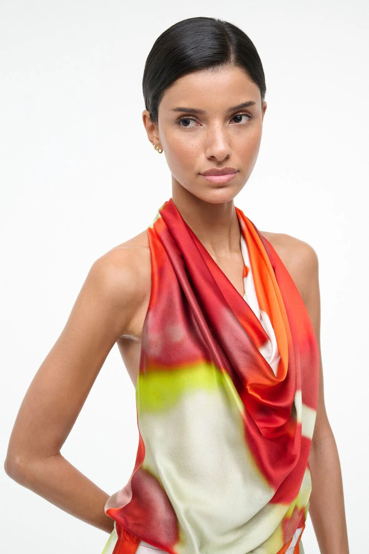 LIORA SILK DRESS | RED ZONE sold by STAUD product image thumbnail 5