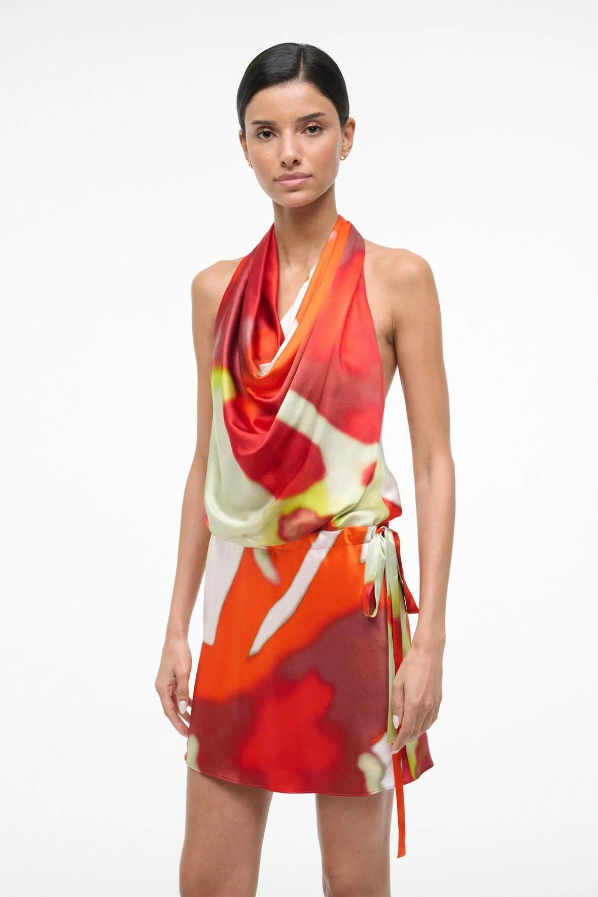 LIORA SILK DRESS | RED ZONE sold by STAUD product image thumbnail 2